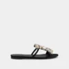 Sandalias planas con pedrería