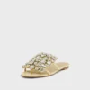 Sandalias planas con pedrería