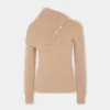 Suéter beige de lana
