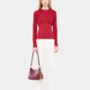 Top de jersey con detalles fruncidos