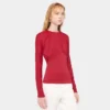 Top de jersey con detalles fruncidos