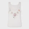 Top de lana bordado