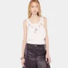 Top de lana bordado