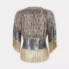 Top de malla estampada