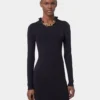 VESTIDO CORTO DE PUNTO NEGRO