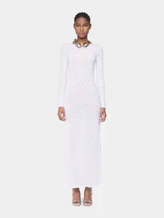 vestido largo blanco de jersey 1 330x439 - Vestido largo blanco de jersey