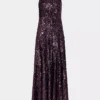 Vestido largo con lentejuelas