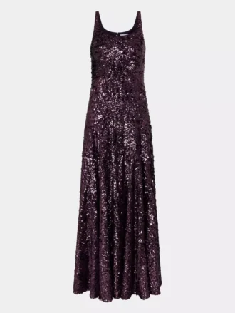 Vestido largo con lentejuelas