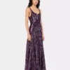 Vestido largo con lentejuelas