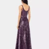 Vestido largo con lentejuelas