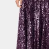 Vestido largo con lentejuelas