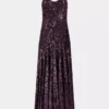 Vestido largo con lentejuelas
