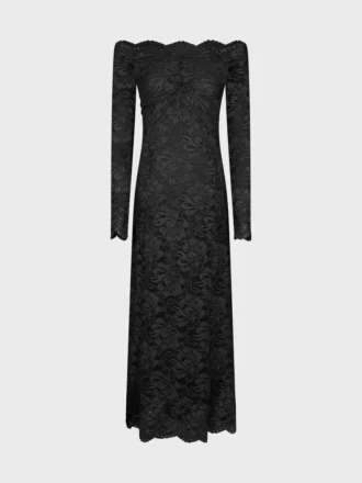 Vestido largo de encaje