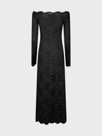 Vestido largo de encaje