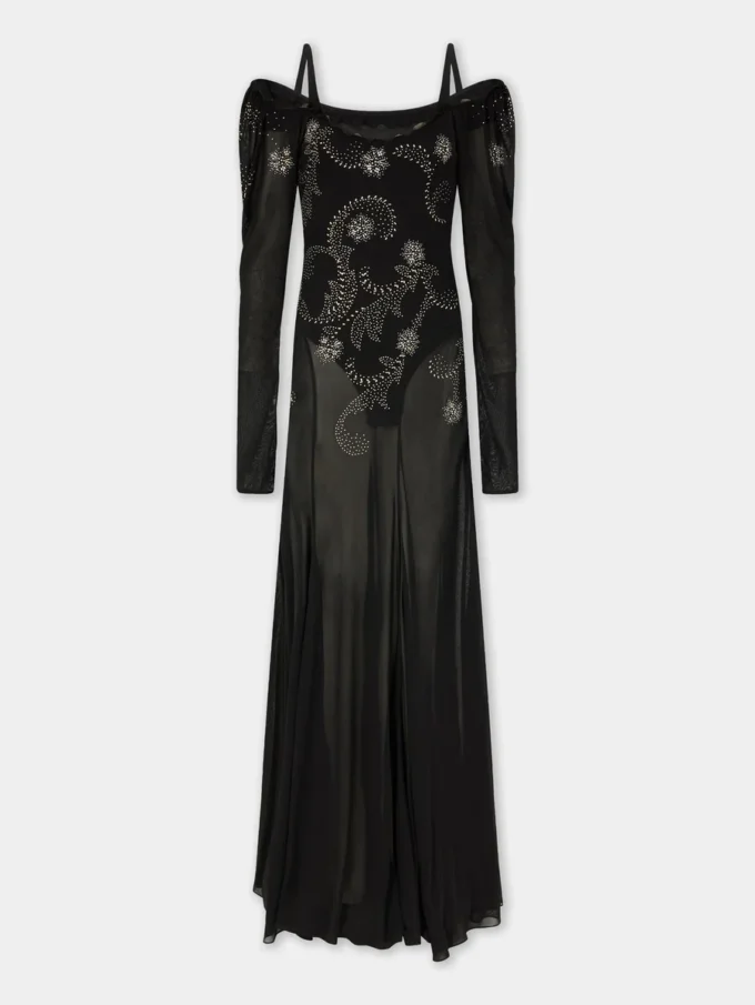 Vestido largo de jersey