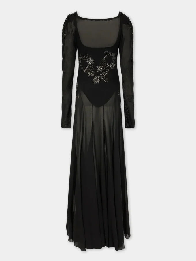 Vestido largo de jersey