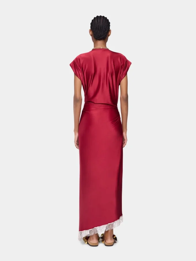Vestido largo de jersey