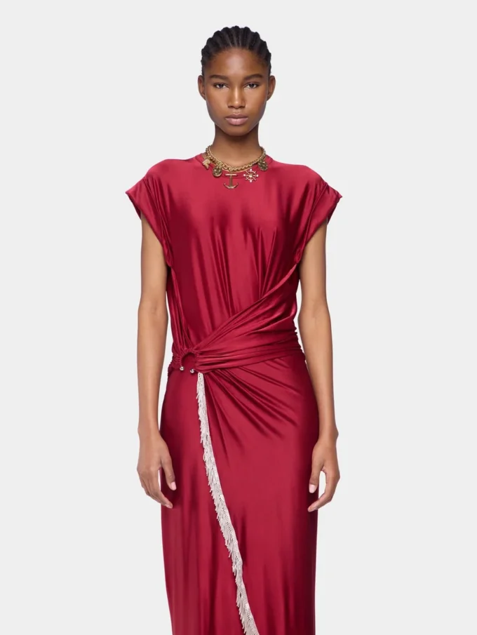 Vestido largo de jersey