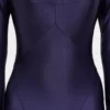 Vestido largo de jersey con detalles de godets