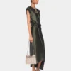 Vestido largo drapeado de jersey