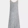 Vestido midi con lentejuelas