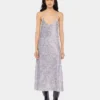 Vestido midi con lentejuelas