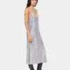 Vestido midi con lentejuelas