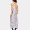 Vestido midi con lentejuelas