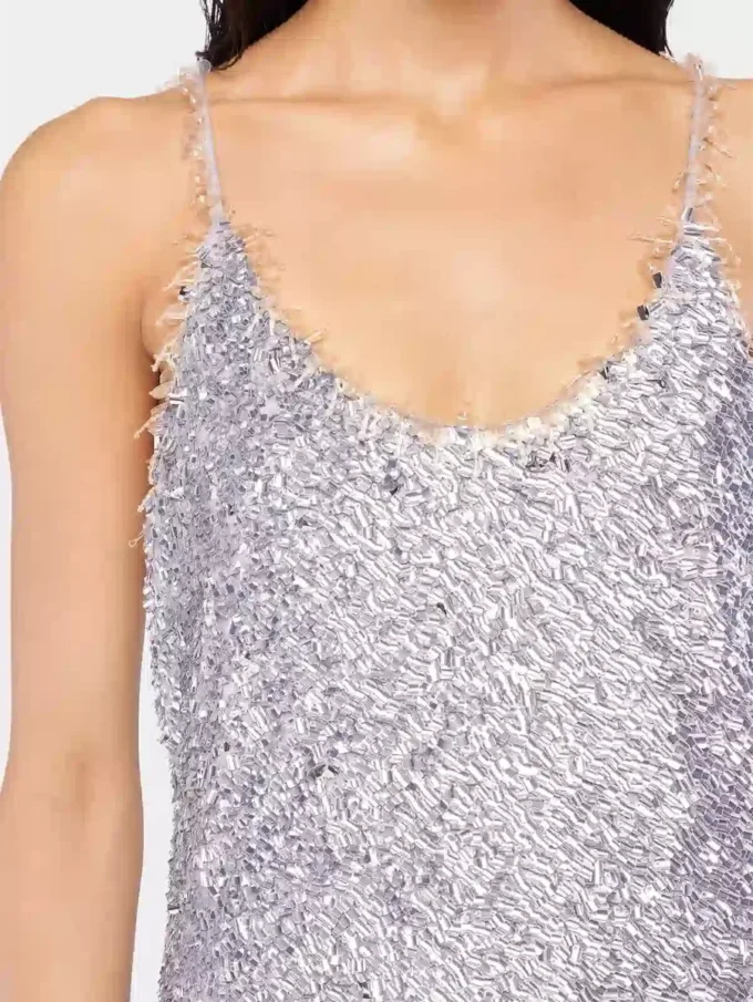 Vestido midi con lentejuelas