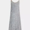 Vestido midi con lentejuelas