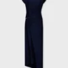Vestido midi de jersey con perforaciones