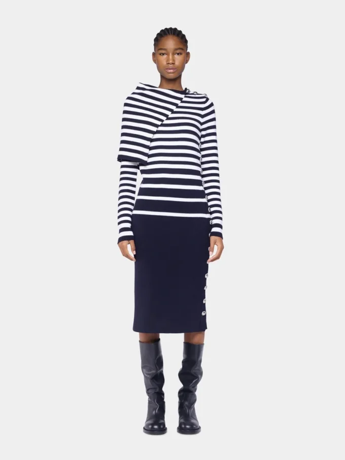 Vestido midi de lana
