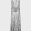 Vestido midi de malla