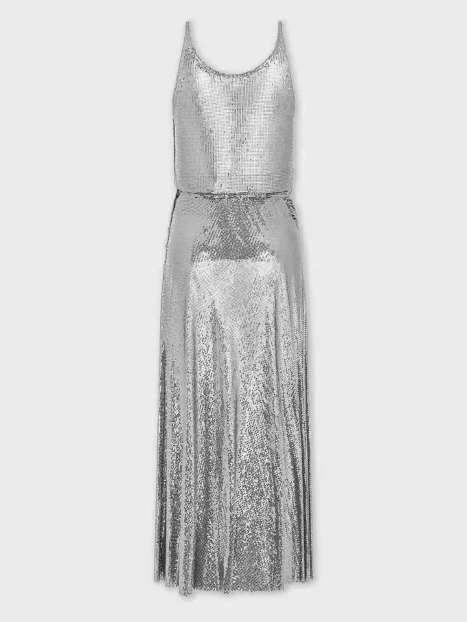 Vestido midi de malla