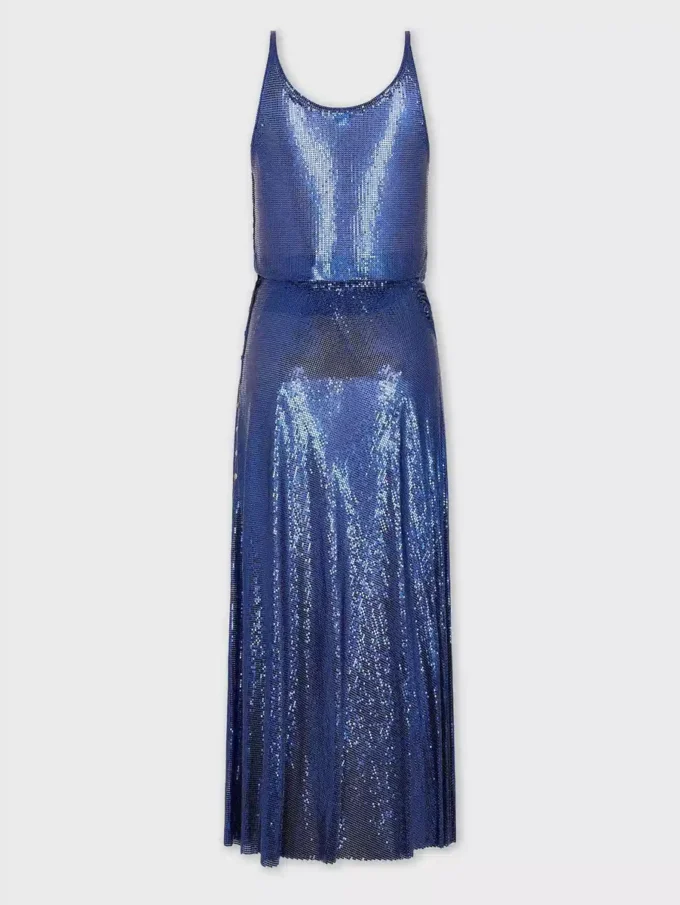 Vestido midi de malla