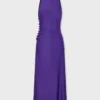 Vestido midi drapeado de jersey