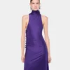 Vestido midi drapeado de jersey